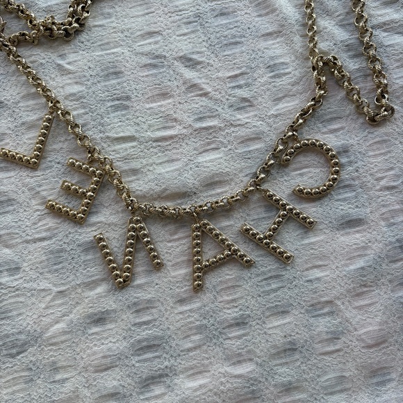 Chanel Crystal Letter Chain Belt - Picture 8 of 9